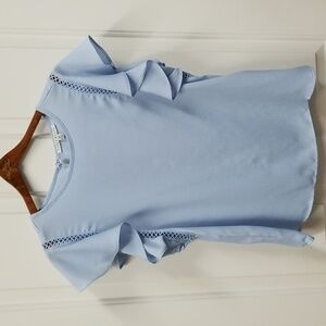 Haute Monde ruffle sleeve blouse